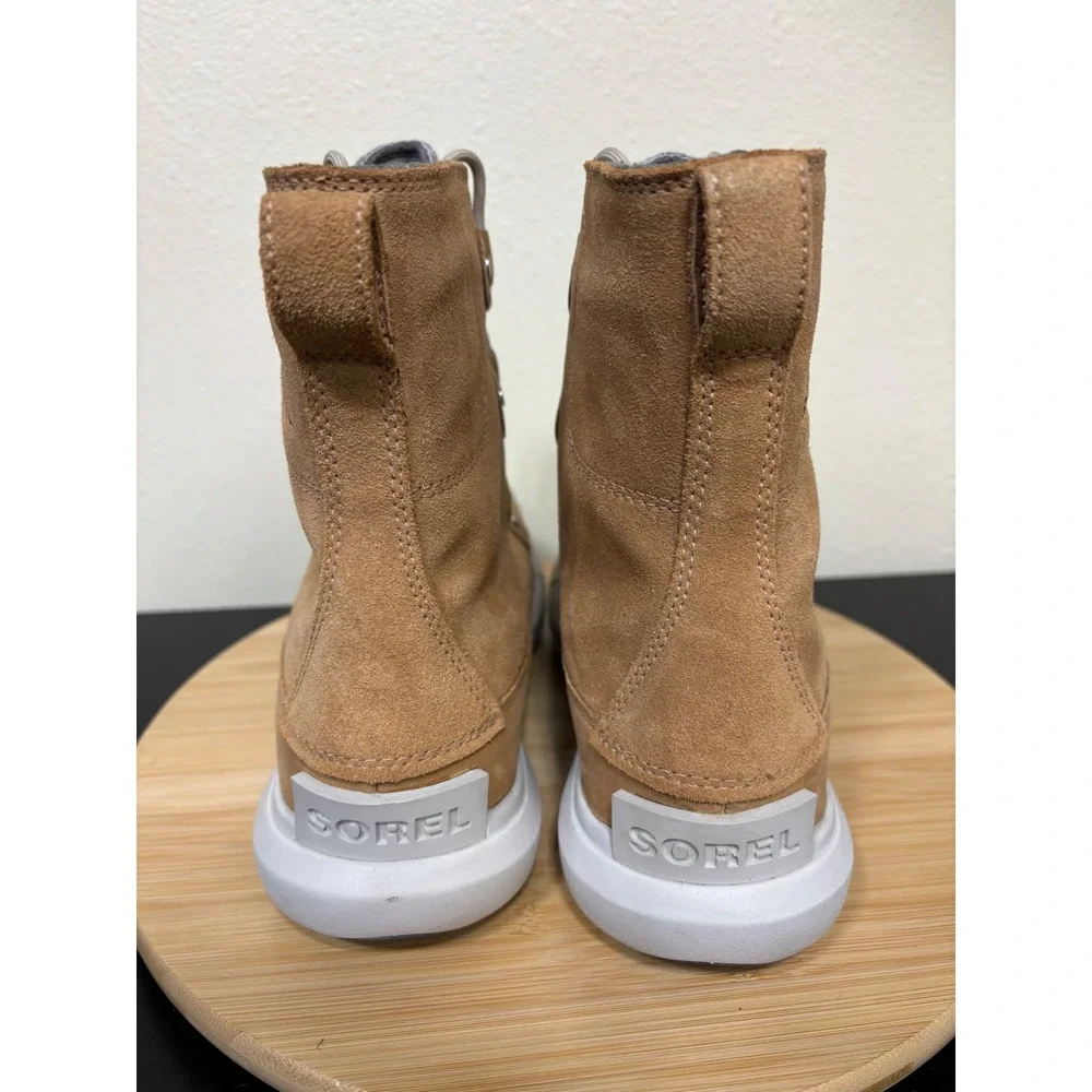 Sorel Explorer II Joan Boot Womens 11 Tan Brown Waterproof Suede Felt NL4460-253